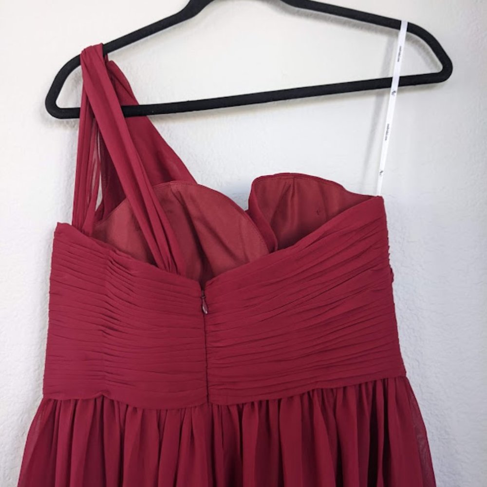 AW Grace Bridesmaid Prom Formal Special Occasion Wedding Guest Dress, 10, Red - Picture 8 of 9